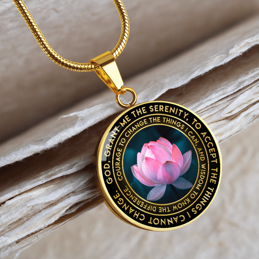 Serenity Lotus Gold Necklace